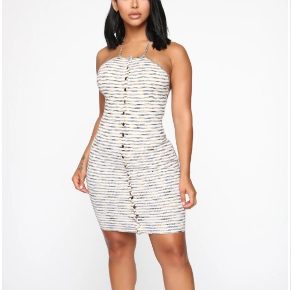 Sexy Halter tie neck mini dress